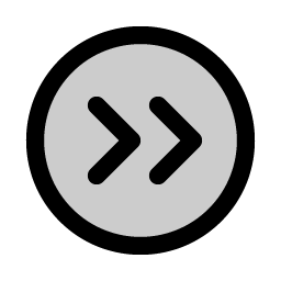 Caret Circle Double Right Duotone icon