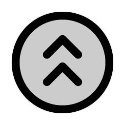 Caret Circle Double Up Duotone icon