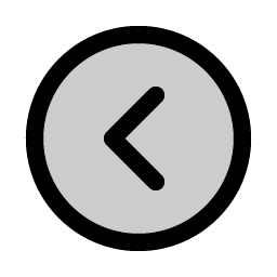 Caret Circle Left Duotone icon