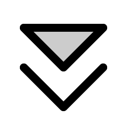 Caret Double Down Duotone icon