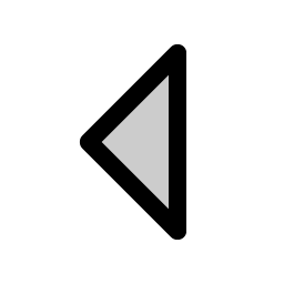 Caret Left Duotone icon