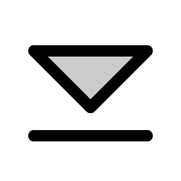 Caret Line Down Duotone icon