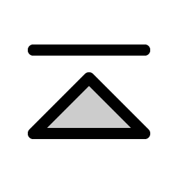 Caret Line Up Duotone icon