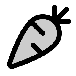 Carrot Duotone icon