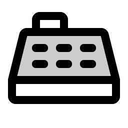 Cash Register Duotone icon