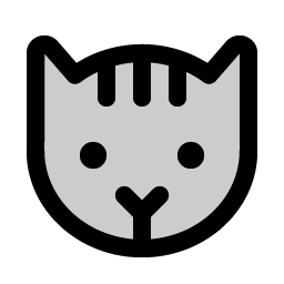 Cat Duotone icon