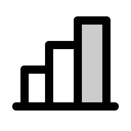 Chart Bar Duotone icon