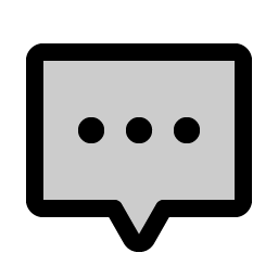 Chat Centered Dots Duotone icon