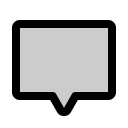 Chat Centered Duotone icon