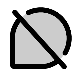 Chat Teardrop Slash Duotone icon