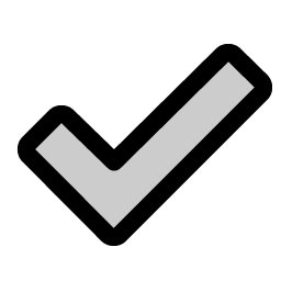 Check Fat Duotone icon