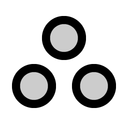 Circles Three Duotone icon