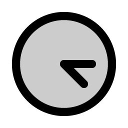 Clock Afternoon Duotone icon