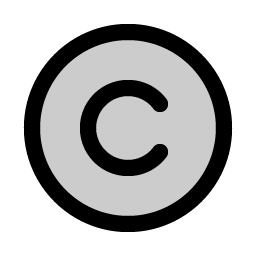 Copyright Duotone icon