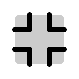 Corners In Duotone icon