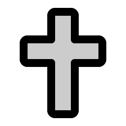 Cross Duotone icon