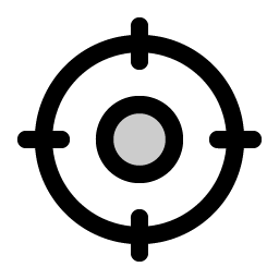 Crosshair Duotone icon