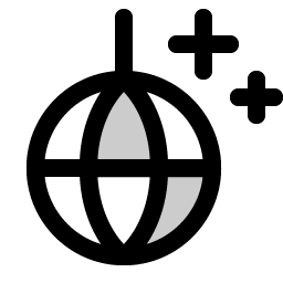 Disco Ball Duotone icon