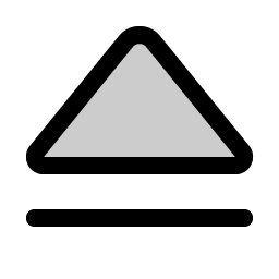 Eject Simple Duotone icon