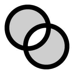 Exclude Duotone icon