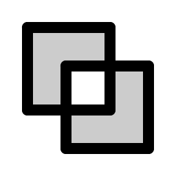 Exclude Square Duotone icon