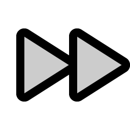 Fast Forward Duotone icon
