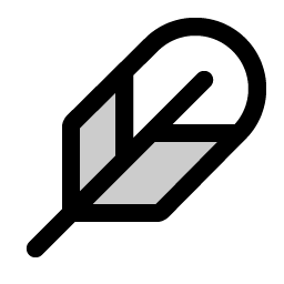 Feather Duotone icon