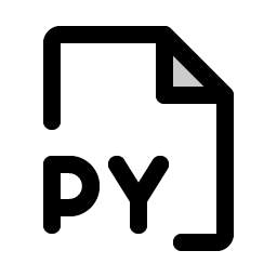 File Py Duotone icon