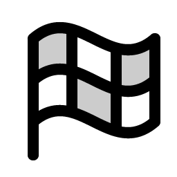 Flag Checkered Duotone icon