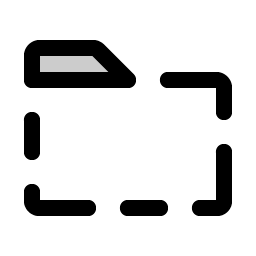 Folder Dashed Duotone icon