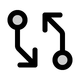 Git Diff Duotone icon