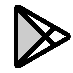 Google Play Logo Duotone icon - free SVG download