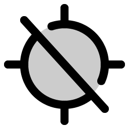 Gps Slash Duotone icon