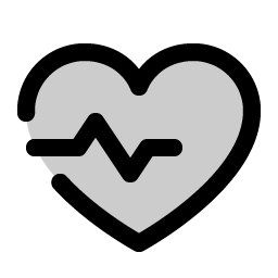 Heartbeat Duotone icon