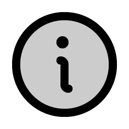 Info Duotone icon