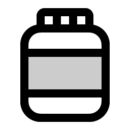 Jar Label Duotone icon