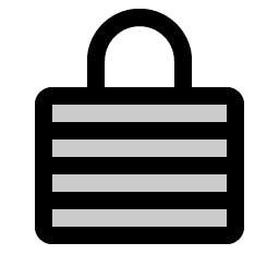 Lock Laminated Duotone icon - free SVG download