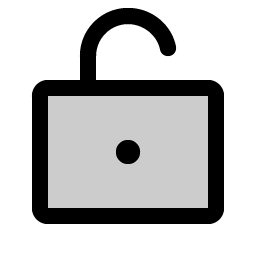 Lock Open Duotone icon