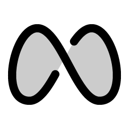 Meta Logo Duotone icon
