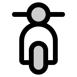 Moped Front Duotone icon