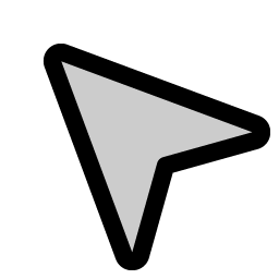 Navigation Arrow Duotone icon