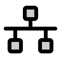 Network Duotone icon
