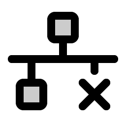 Network X Duotone icon
