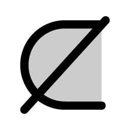 Not Subset Of Duotone icon