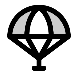 Parachute Duotone icon