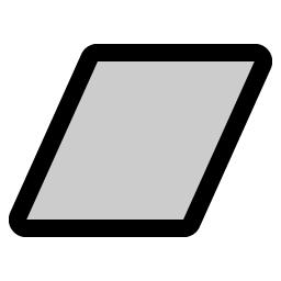 Parallelogram Duotone icon