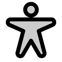 Person Arms Spread Duotone icon