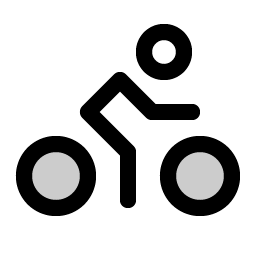 Person Simple Bike Duotone icon