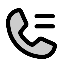 Phone List Duotone icon