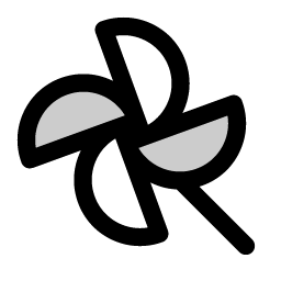 Pinwheel Duotone icon